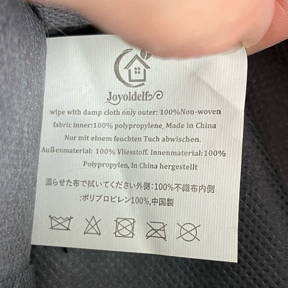 Joyoldelf Gray White Chevron Drawer Divider Collapsible Closet Cabinet Organizer - Picture 7 of 8